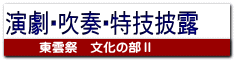 演劇・吹奏・特技披露