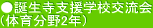 ●誕生寺支援学校交流会 （体育分野2年）